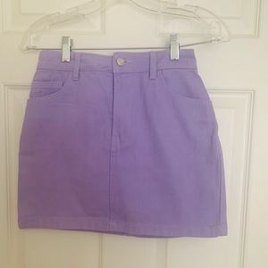 Purple miniskirt